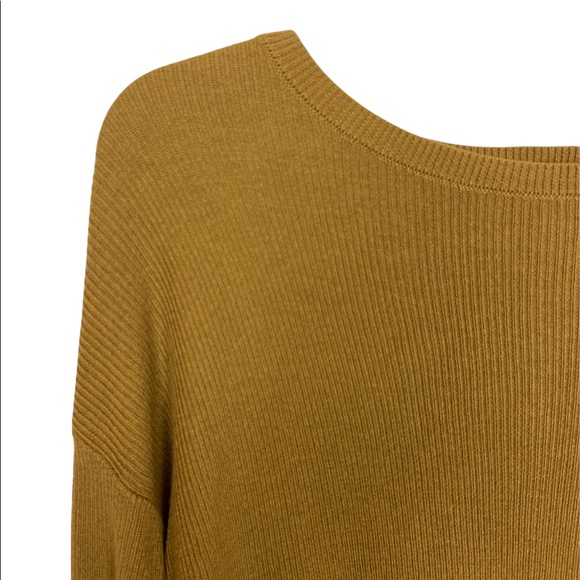 BP Varsity Sweater Golden Brown and Blue Striped Size XS - Picture 3 of 6